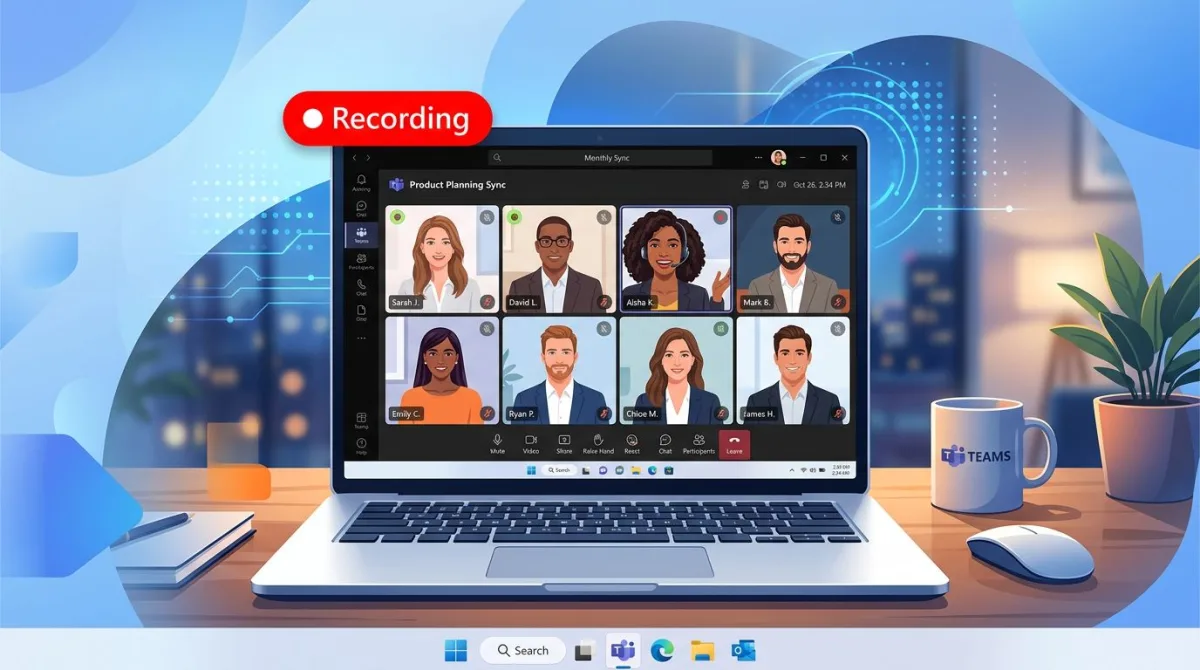 So nimmst du ein Teams-Meeting unter Windows auf (2026)