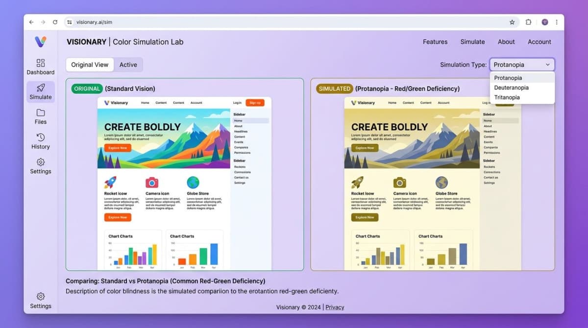 Color Blindness Simulator — Free Online Tool (2026)
