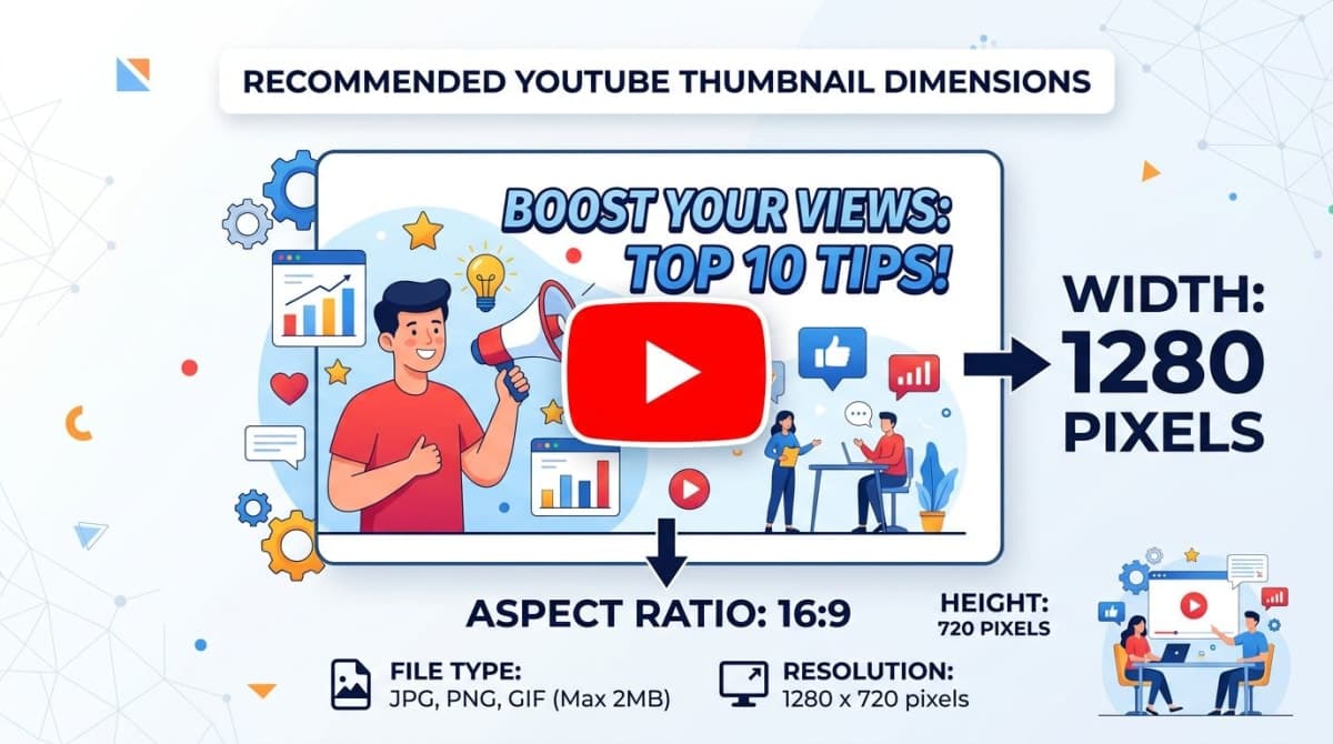 YouTube-Thumbnail-Größe 2026: Maße, Limits & Tipps