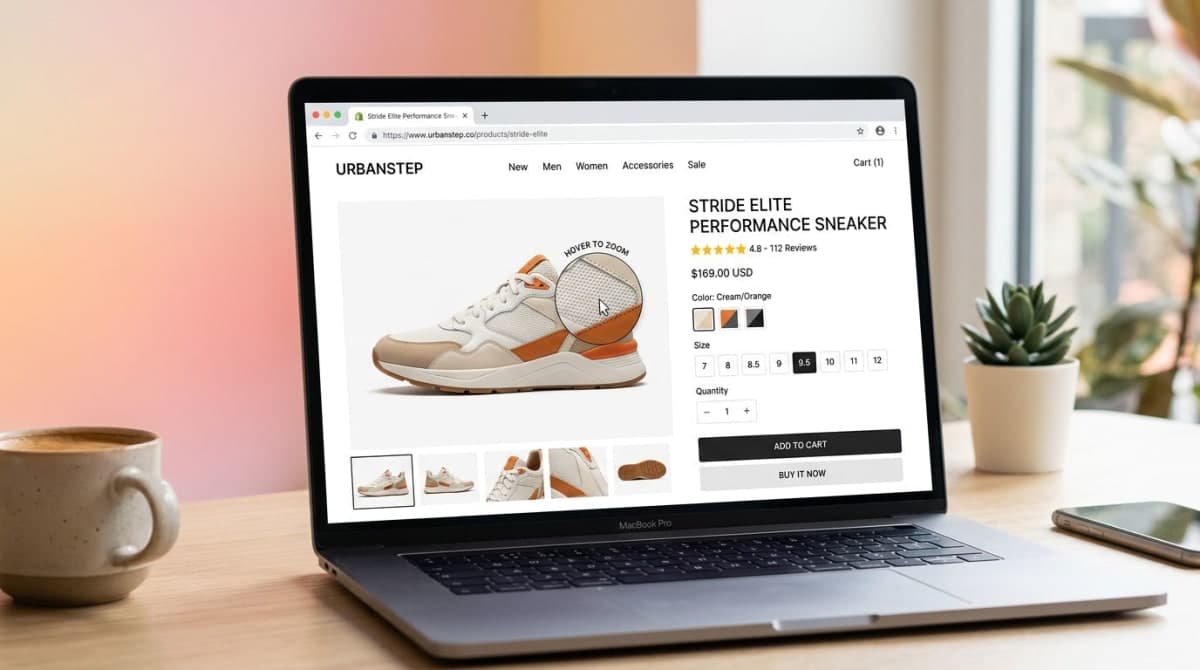 Shopify Produktbildgröße 2026: Spezifikations-Größenleitfaden