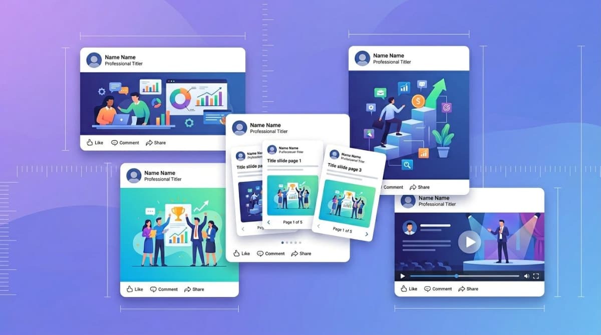 LinkedIn Post Size 2026: Image, Video, Document Specs