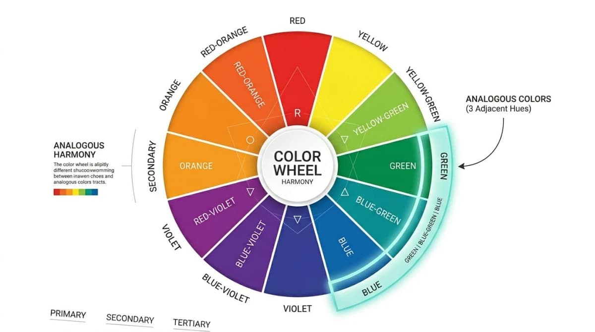 Analogous Colors: Palettes, Hex Codes & UI Examples (2026)