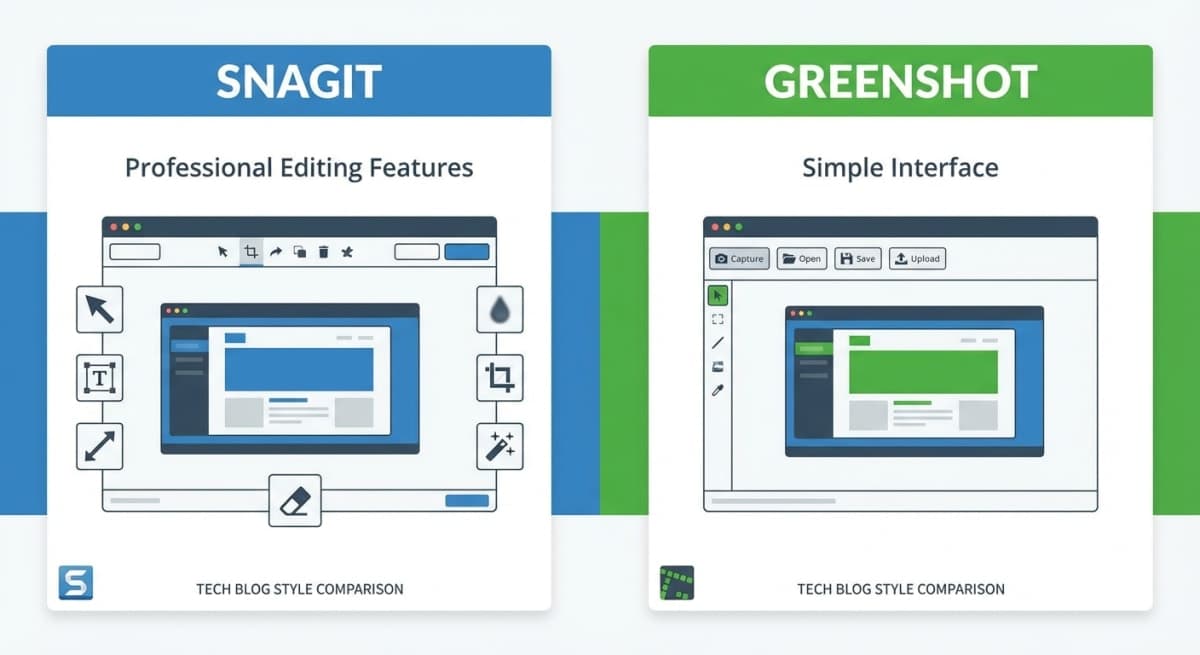 Snagit vs Greenshot: Which is Better? (2026 Comparison)