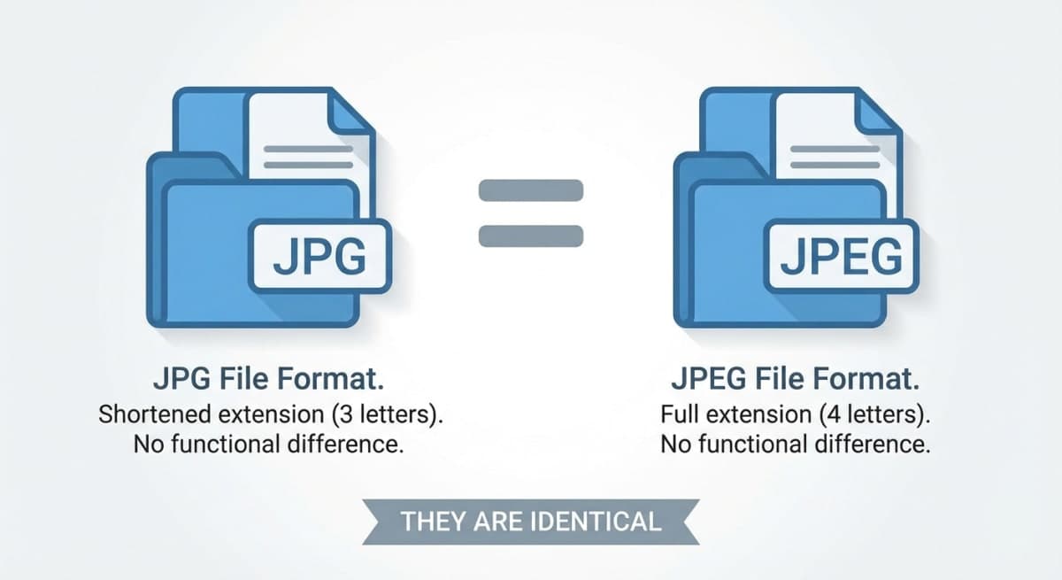 JPG vs JPEG: What's the Difference? (2026)