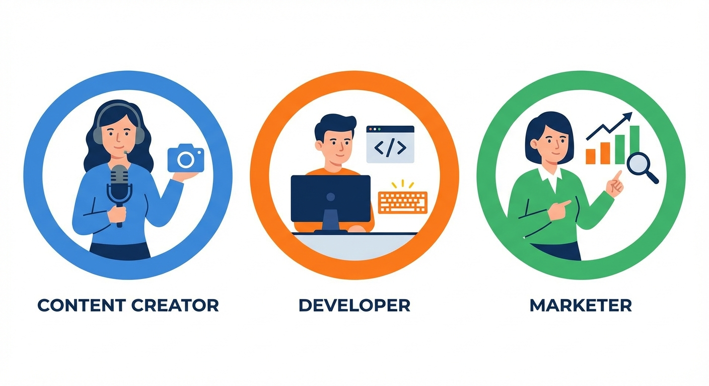 Different user personas for screenshot apps