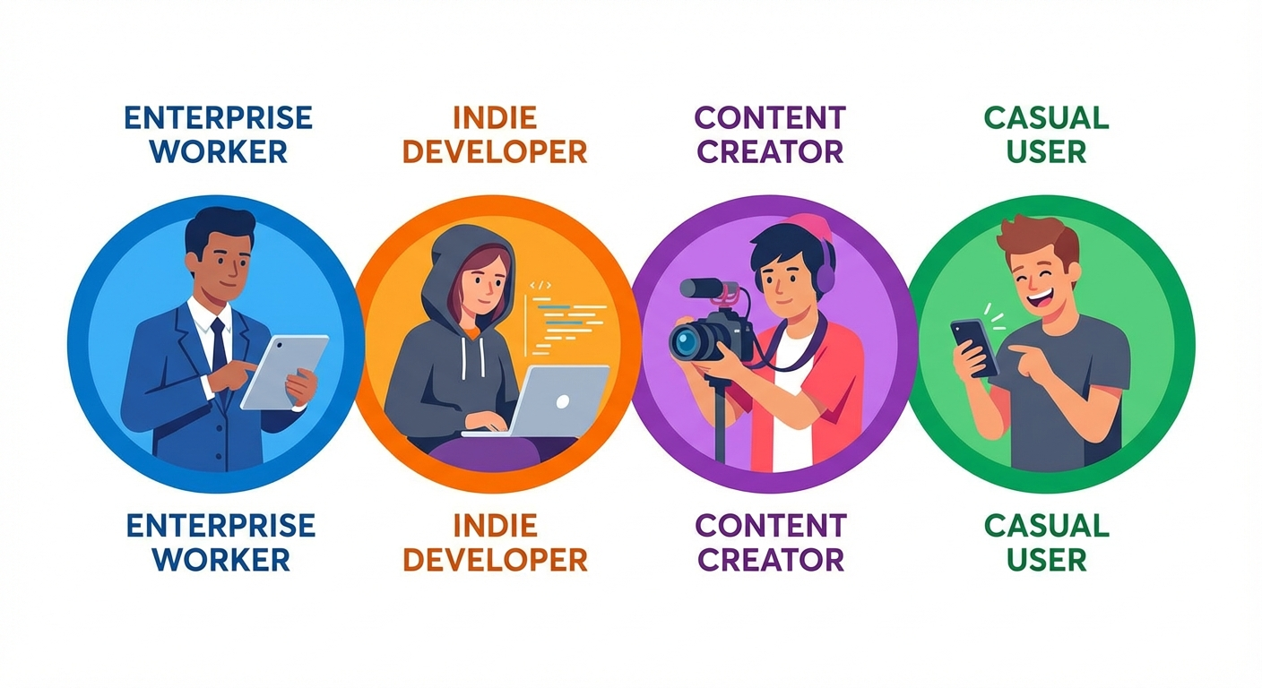 Different user types need different screenshot tools
